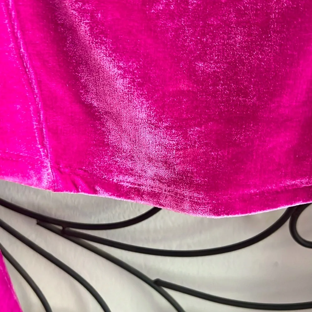 💗💗💗 FREE PEOPLE HOLD ME TOP SIZE LARGE NWOT PINK VELVET 💗💗💗 - Picture 7 of 11